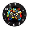 thumbnail image 1 of Reloj de pared para sala de juegos, reloj colgante, durabilidad, números arábigos únicos, regalo, práctico, resistente, decorativo, decoración de, 1 of 9