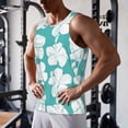 thumbnail image 5 of KLL Vintage Floral Print Men's Muscle Gym Workout Stringer Tank Tops Bodybuilding Fitness T-Shirts Tank Tops Men-Large, 5 of 7