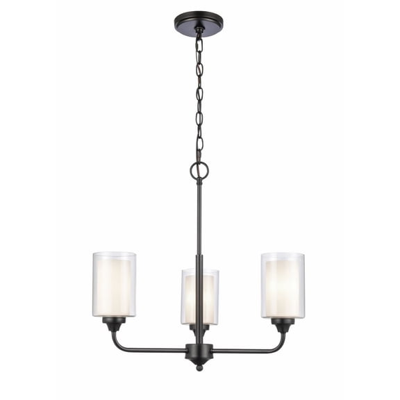 342-3CR-BK-CLW Innovations Lighting Fairbank - 3 Light Pendant-21 Inches Tall and 21.5 Inches Wide     -Traditional Installation