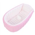 thumbnail image 3 of Bañera antideslizante inflable para niños pequeños y recién nacidos, bañera plegable portátil (rosa), 3 of 8