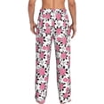 thumbnail image 3 of Xecao Rose Flowers Men's Straight Lounge Pajama Pants: The Ultimate in Comfortable Sleepwear, 3 of 9