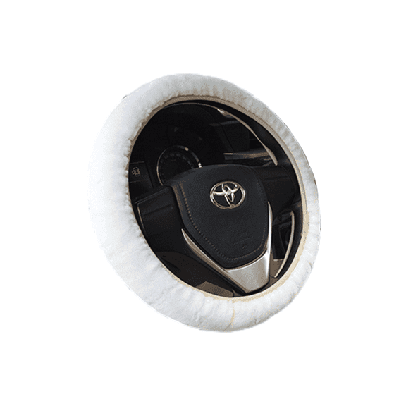 RIONIMA Steering Wheel Cover, Warm Plush Winter Auto Accessory