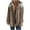 Coffee, variant on Hooded Jacket Women Casual Corduroy Color Block Patchwork Drawstring Button Long Sleeve Hooded Jacket For A Retro Casual Look Jackets For Women