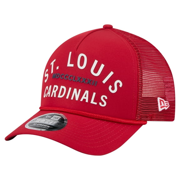 Men's-New Era  Red St. Louis Cardinals Minimalist 9FORTY A-Frame Adjustable Hat