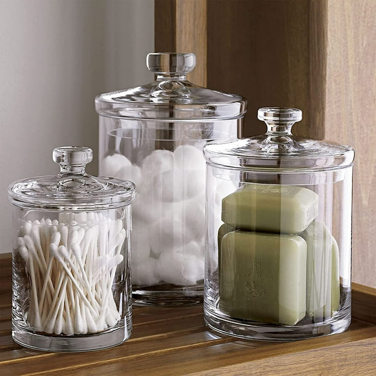 Glass Storage Jars for the bathroom
