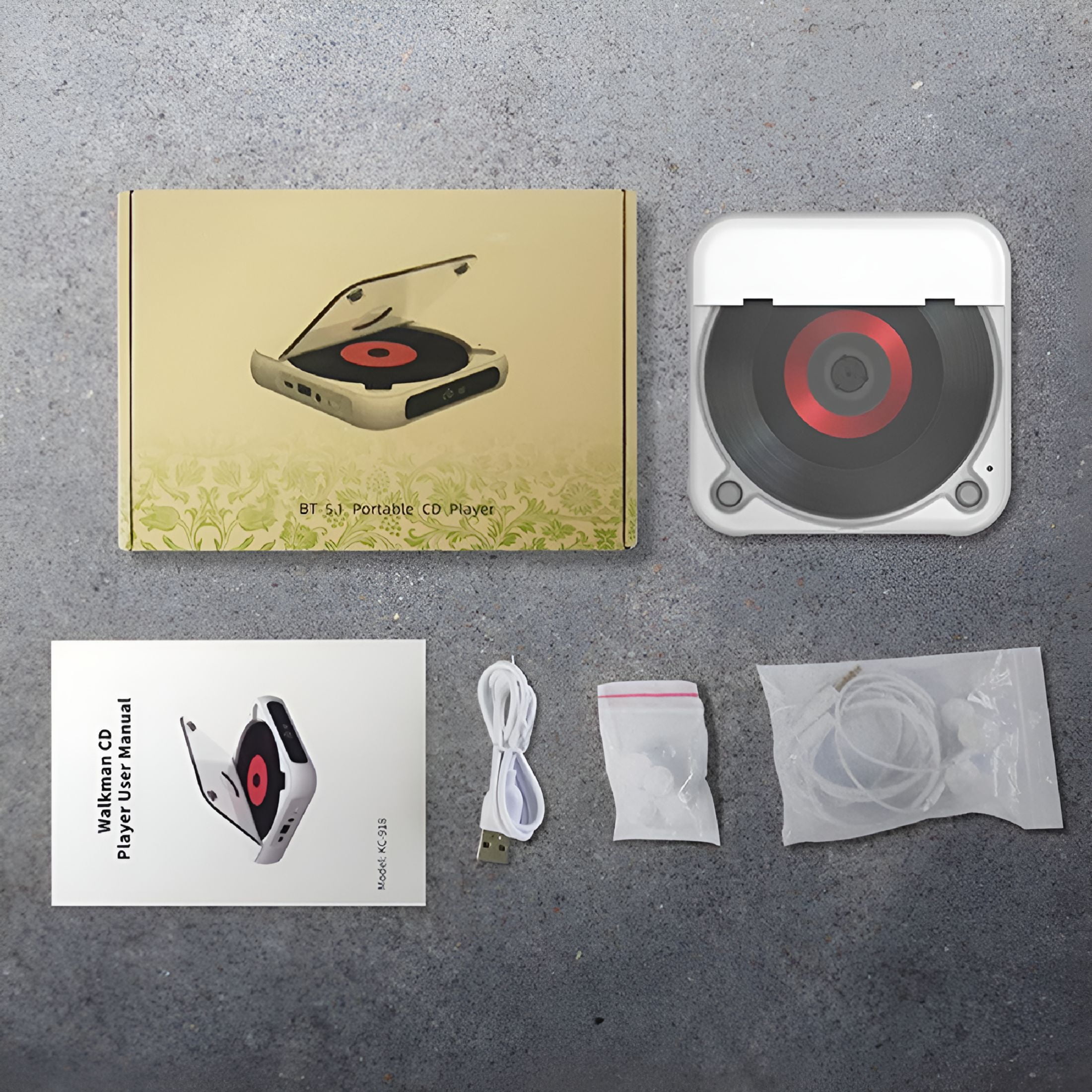 GJX 2026 New Portable Cd Player Bluetooth Speaker Stereo Cd Players Led Screen,For Home Use,Travel,Outdoor Activities,Music Enjoyment,And Personal Listening.