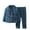 BlueA, variant on Mikilon Kids Warm Flannel Homewear Size 1-12 Years Winter Plus Velvet and Thicken Button Down Outfit Sets