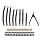 thumbnail image 1 of Tholdsy Kit de varillas de tracción, accesorio de actualización profesional, componente modificado, juego de varillas de enlace de chasis de alta Kits de construcción modelo Negro Tholdsy FN011040-01, 1 of 6
