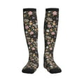thumbnail image 3 of Compression Socks for Women and Men - Floral Insects Compression Socks Circulation for Workout, 3 of 8
