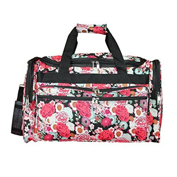 World Traveler 16-inch Carry-On Duffel Bag - Flowers