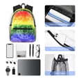 thumbnail image 6 of Ratiio Colorful Tie Dye Print Casual Backpack for Men and Women, Water Resistant Oxford Fabric School Bag Lightweight Travel Daypack, 6 of 6
