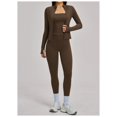 thumbnail image 3 of PISONIC 3 Piece Workout Sets for Women, Zipper Long Sleeve Jacket, Tank Top and High Waist Leggings Yoga Gym Sets, 3 of 7