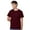 Maroon, variant on Hanes Unisex Authentic Short Sleeve T-Shirt 100% Cotton Jersey Classic Fit Solid Color Tee (White, L)