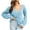 Light Blue, variant on Aoochasliy Womens Sweaters Pullover Design Button Raglan Long Sleeve Knit