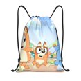 thumbnail image 1 of Zufioo Bluey Sac de Sport Imprimé Sac de Gym à Cordon Lavable en Machine Sac à Dos à Cordon pour Hommes Femmes-Moyen, 1 of 6