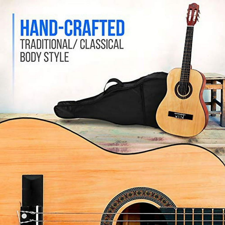 Pyle Junior Scale 6 String Beginner Classic Acoustic Guitar with