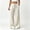 White, variant on High Waist Plus Size Womens Pants Summer Straight Casual Khakis with Pockets Elastic Waist Pants
