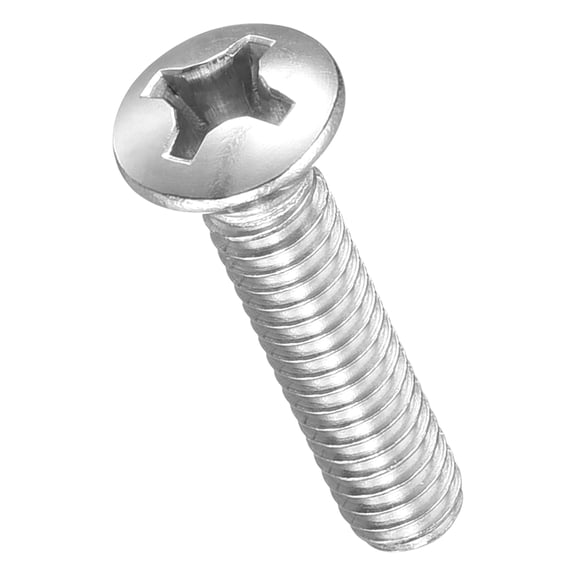 Uxcell Phillips Cross Recessed Countersunk Head Screws Bolts (M8-1.25x20) 25Pcs, 304 Stainless Steel Flat Head Screws