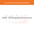 thumbnail image 2 of Max Advanced Brakes - Brake Kit for 2006 2007 2008 2009 2010 2011 2012 2013 Suzuki Grand Vitara Front Replacement Geomet Coated Disc Brake Rotors and Ceramic Brake Pads, 2 of 9