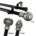 thumbnail image 2 of InStyleDesign  13/16" Two Tone Ornate Collection Double Curtain Rod Lux Finial 48, 2 of 4
