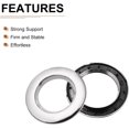 thumbnail image 3 of DTGN 1-2/3 Inch Inner Diameter Curtain Grommets - 6Pack - Good for Curtain - Reusable DIY Sliding Grommets - Bright Silver, 3 of 6