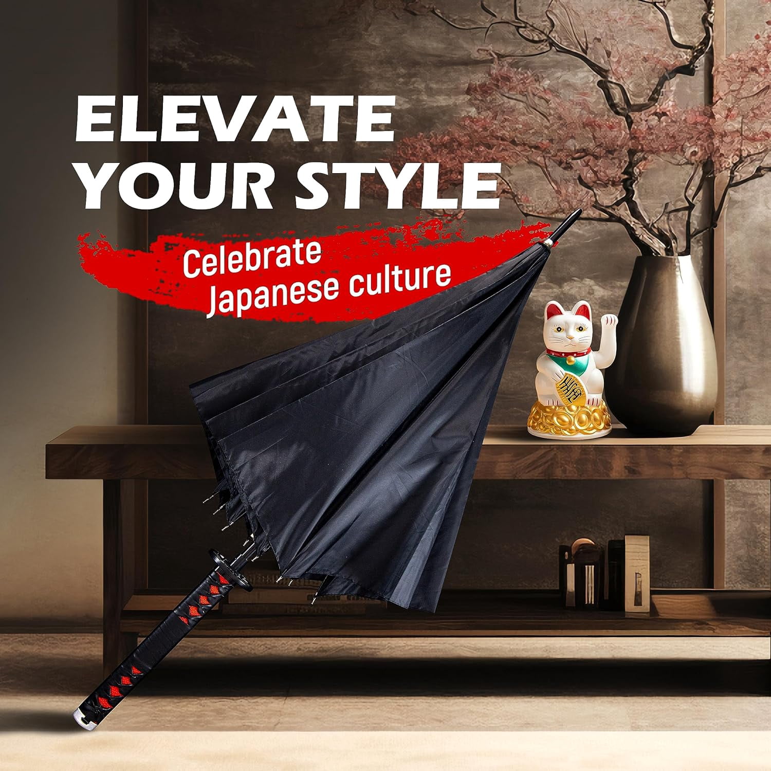 Katana  -  Samurai Sword Design for Adults, Anime Style Rain