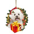 thumbnail image 4 of Christmas Dog with Gift Box Ornament Christmas Tree Decorations Xmas Tree Hangin DIY Blessing Puppy Pendant Gift/ Christmas Dog Pendant G, 4 of 5