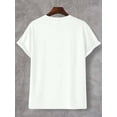 thumbnail image 2 of 1 pc, 100% cotton T-shirt, men's casual novelty T-shirt, "Stay Humble" blue lettering print short sleeved summer top, 2 of 4