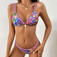 thumbnail image 2 of Fulorrnie Sexy Bikini for Women Thong Bathing Suits Retro Boho Style 2 Piece Swimsuits, 2 of 6