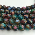 thumbnail image 3 of K-KED Multi-Color Mosaic Quartz Smooth Round Beads 6mm 8mm 10mm 12mm 15.5" Strand-10 mm, 3 of 6