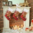 thumbnail image 7 of Coolnut Elegant Gingerbread Man Christmas Stockings Cartoon Christmas Presonalized Large Stocking Sock, Set of 2 Xmas Party Winter Decor Candy Bag Family Holiday Gift, 17.7 Inch, 7 of 7