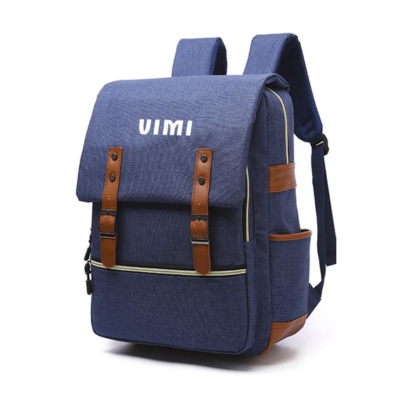 Mochila Con Diseño Retro VIMI Para Laptop O Multiusos Escolares azul