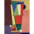 thumbnail image 2 of Georges Valmier 14x18 Black Ornate Wood Framed Double Matted Museum Art Print Titled - Composition (1921), 2 of 5