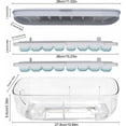 thumbnail image 3 of Máquina para hacer cubitos de hielo sin esfuerzo, organizadores de hielo con diseño de alimentación por gravedad que ahorran espacio para almacenar en el refrigerador, 3 of 5