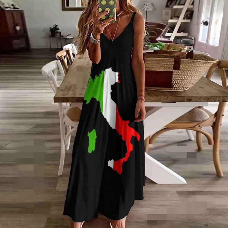 Italy Italian Flag Sleeveless Dress summer clothes Women's evening dress purple dress - Walmart.com Italy Italian Flag Sleeveless Dress summer clothes Women's evening dress purple dress - Walmart.com