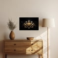 thumbnail image 4 of ZHONGYUTONG Gold Lotus Canvas Wall Art Abstract Golden Flower Pictures Zen Painting Meditation Artwork for Bathroom Decor Framed (12.00" x 18.00"), 4 of 5