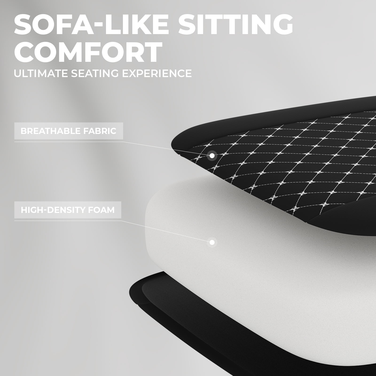 Leumius Gaming Chair,Ergonomic Office Desk Chair with Footrest Comfortable Headrest and Lumbar Support,White