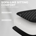 thumbnail image 5 of Leumius Gaming Chair,Ergonomic Office Desk Chair with Footrest Comfortable Headrest and Lumbar Support,White, 5 of 20