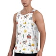 thumbnail image 2 of Rateoe Farm Animals Pattern Sleeveless Gym Shirt Muscle Tee Breathable Workout Shirt Slim-Fit Tank Quick Dry Fit Muscle Tank Top Bodybuilding Sleeveless T Shirt-Large, 2 of 7