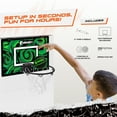 thumbnail image 2 of AND1 Over the Door Mini Basketball Hoop Set, 18"x12" Shatterproof Backboard, 2 Mini Balls & Hand Pump, No Tools Indoor Use, 2 of 7