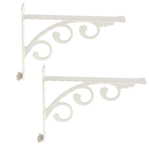 2 Unids de Soporte de Estante Para Montaje En Pared De Triángulo, Soporte Para Colgar , Blanco - 15x20cm Sunnimix Soporte de estante de pared