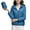 Blue, variant on Inleife Womens Casual Jackets Women's Solid Color Long Sleeved Zipper With Pocket Lightweight Cotton Jacket