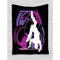 thumbnail image 1 of Hip Hop Tapestry, Youth Person Silhouette Doing Head Spin Move on the Floor Colorful Image Print, Wall Hanging for Bedroom Living Room Dorm Decor, 40W X 60L Inches, Multicolor, by Ambesonne, 1 of 2