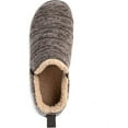 thumbnail image 3 of Zizor Men's Comfy Caterpillar Slippers Indoor Outdoor House Shoes, Warm Soft Knit Upper Fuzzy Fleece Lined Memory Foam Sole with Hard Bottom, 3 of 5