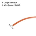 thumbnail image 2 of Uxcell 18AWG Stranded Hookup Wire 15m/50ft Orange Electrical UL1007 Spool Tinned Copper Wire for Internal Connecting Marine, 2 of 7