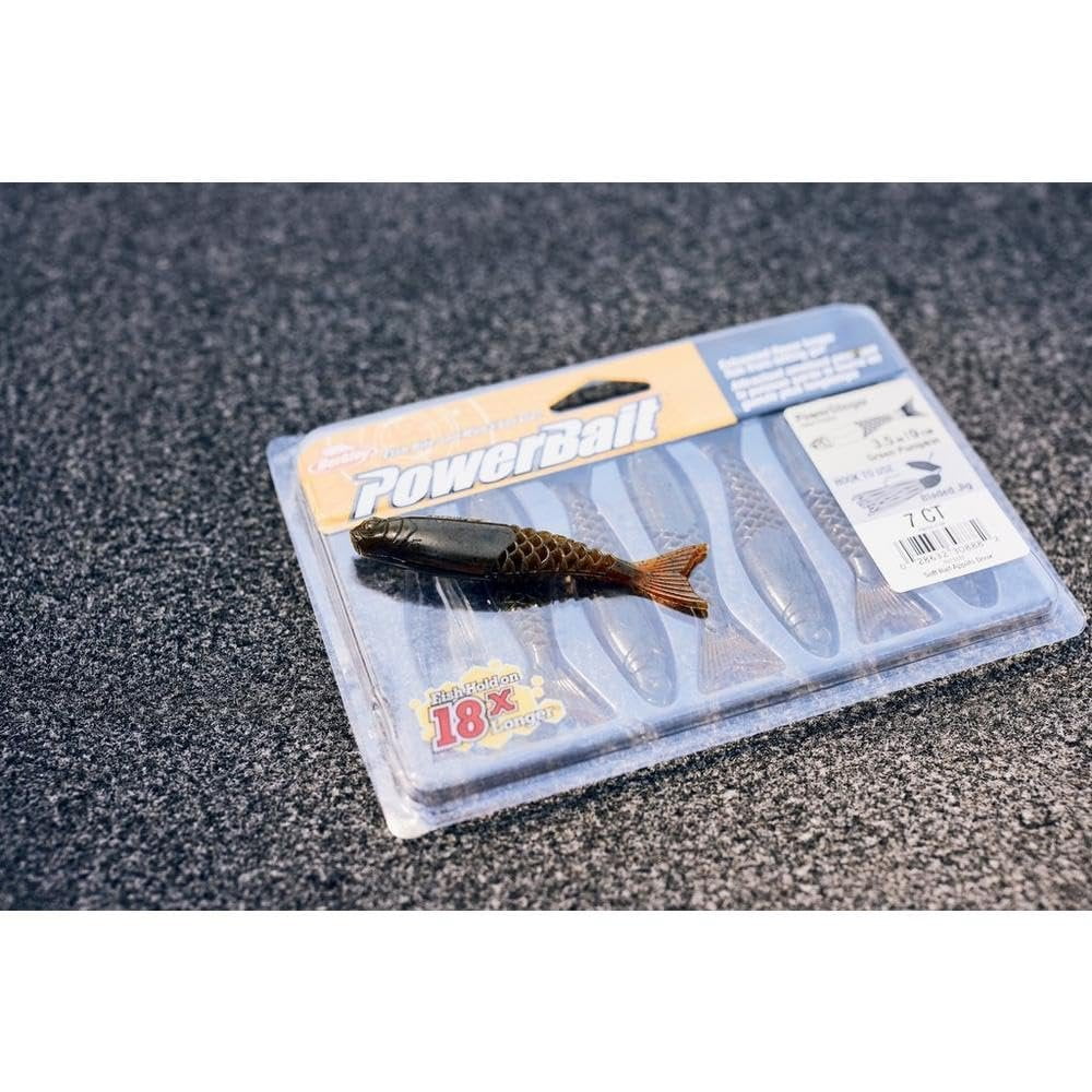Berkley PowerBait® PowerStinger, 4.5 in, Minnows, HD Yellow Perch (5-count)