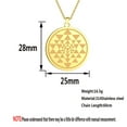 thumbnail image 5 of Sri Yantra Charm Pendant Magic Necklace Men Women Charm Jewelry, 5 of 5