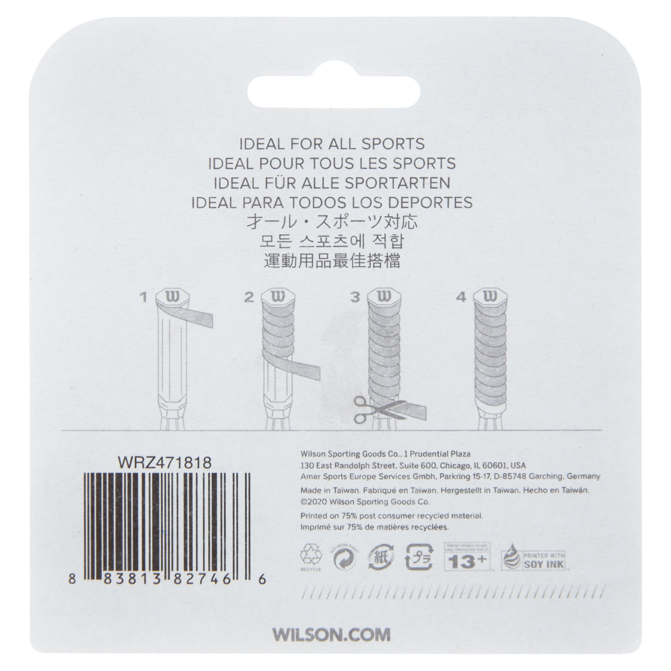 Wilson Ultra Wrap Tennis Racket Overgrip Wrap, Black - 3 Pack
