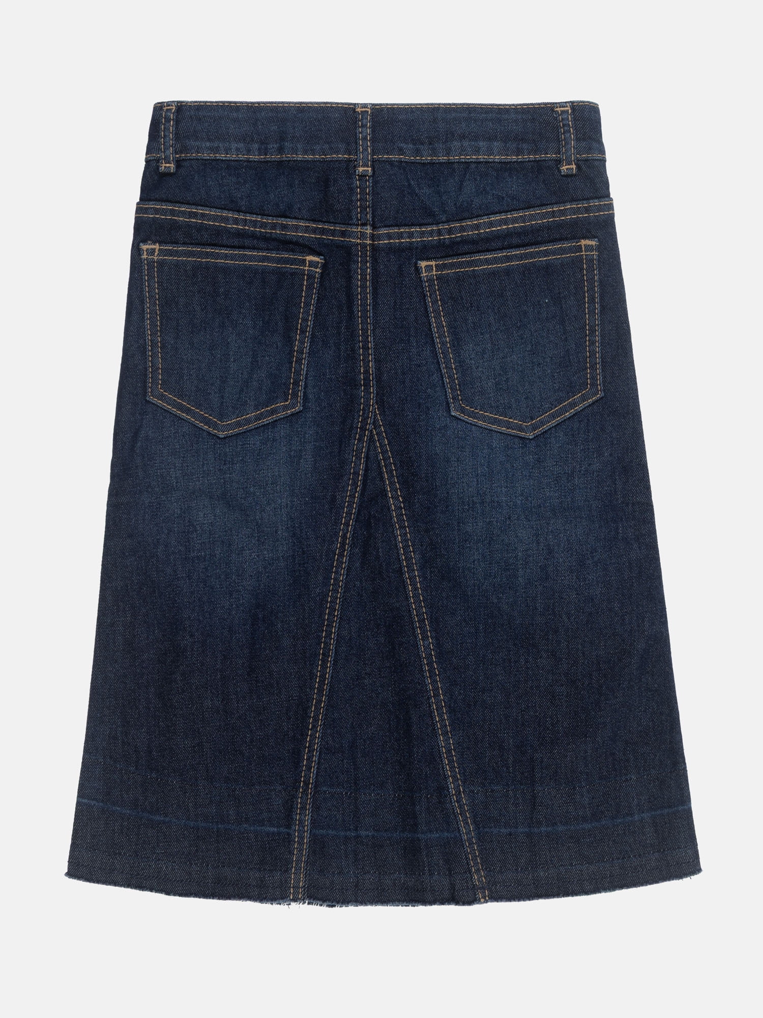 Wonder Nation Girls Denim Midi Skirt, Sizes 4-18