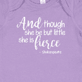 thumbnail image 4 of Inktastic Though She Be but Little She is Fierce Quote Shakespeare Girls Baby Bodysuit, 4 of 5